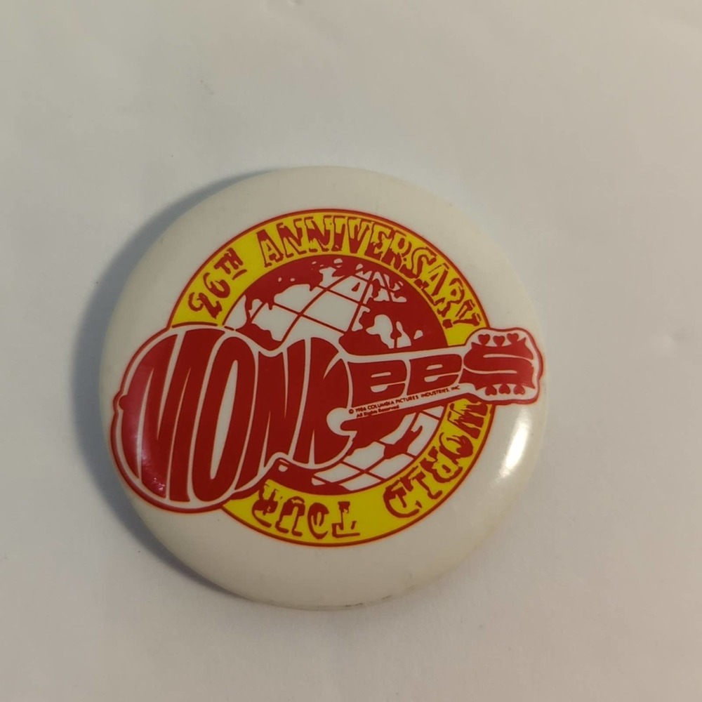 The Monkees 26th Anniversary World Tour Vintage Pin
